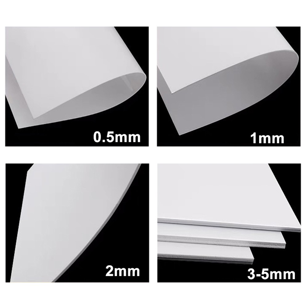 White/Black/Beige ABS Plastic Sheet Plastic Plate Board DIY Model Thick 1mm-40mm
