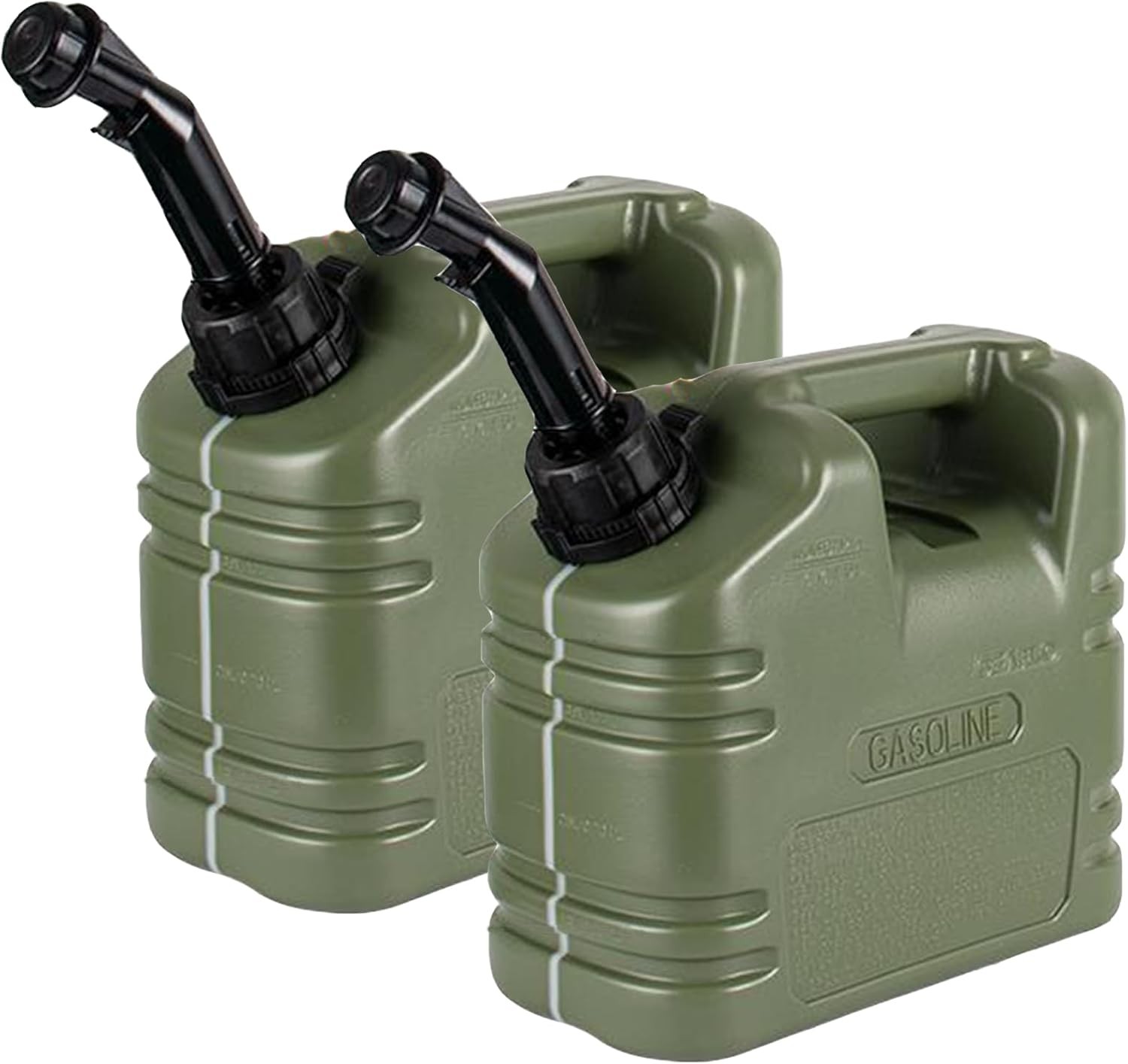 2 PCS Portable Fuel Caddy Diesel Tank 5 L/1 Gallon Diesel Storage Container Can