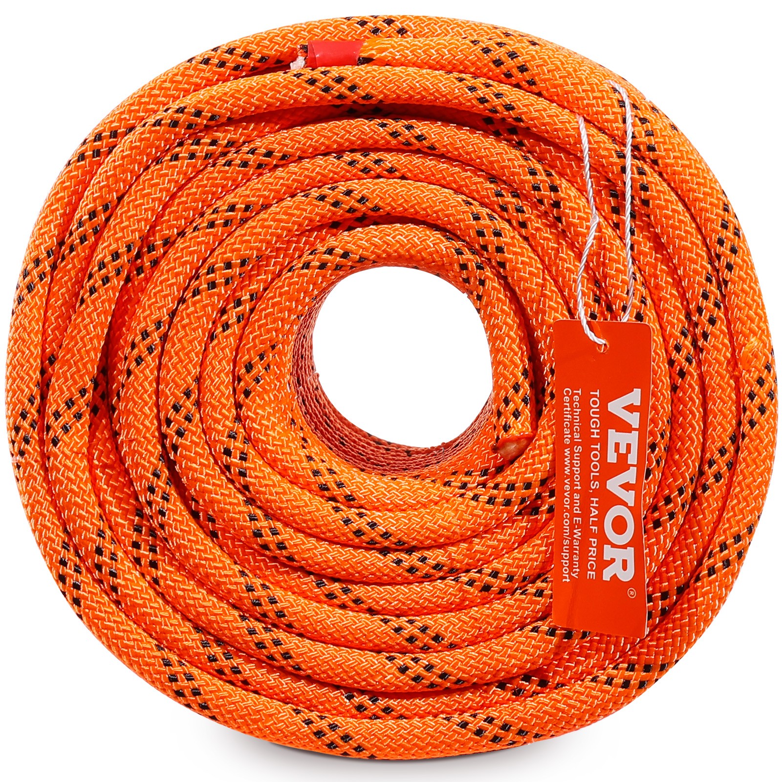 VEVOR Arborist Tree Climbing Rope Double Braid Polyester 3/8″ x 120′ 48-Strand