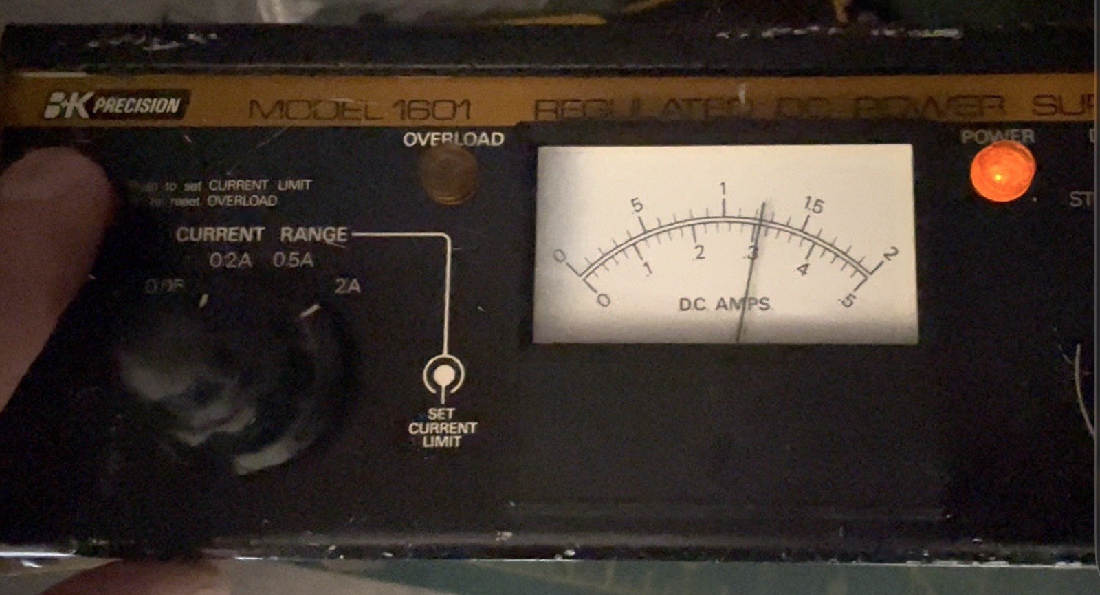 Vintage BK PRECISION Dynascan Model 1601 Regulated DC Power Supply 0-50V 2 Amp