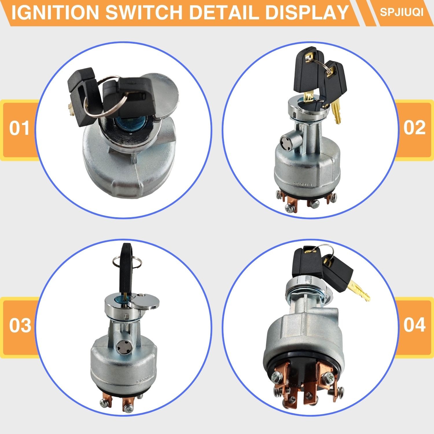 Ignition Switch W/ 2 key 7Y-3918 Fits Caterpillar CAT 307 307B 307C 308C 311C
