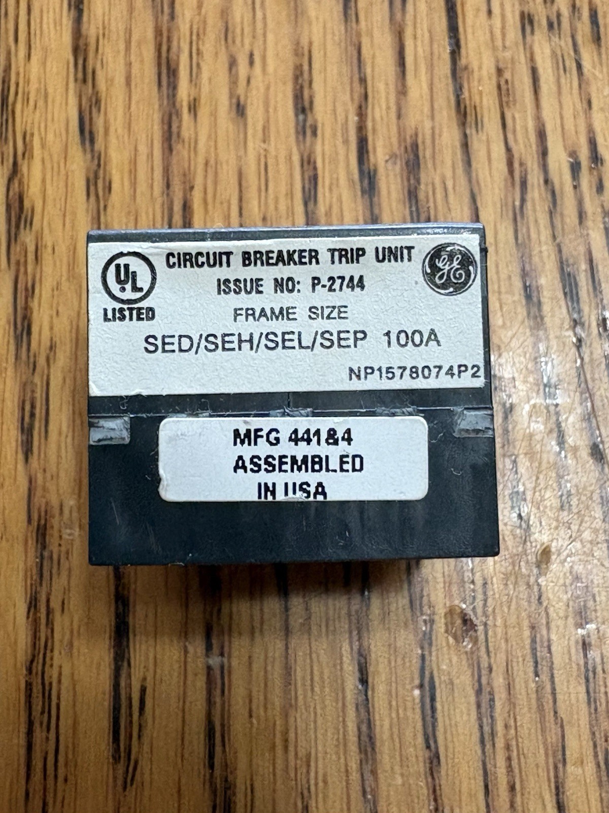 GE SPECTRA RMS RATING PLUG SRPE100A80 for 100A Sensor on SEDA, SEHA, SELA, SEPA