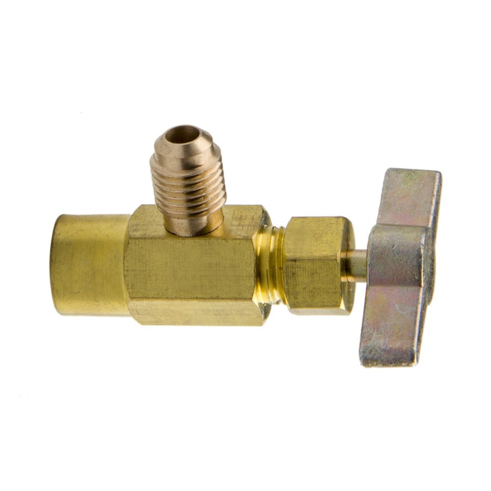 Refrigerant AC Can Bottle Tap 1/2ACME Thread Alloy Adapter Opener Valve