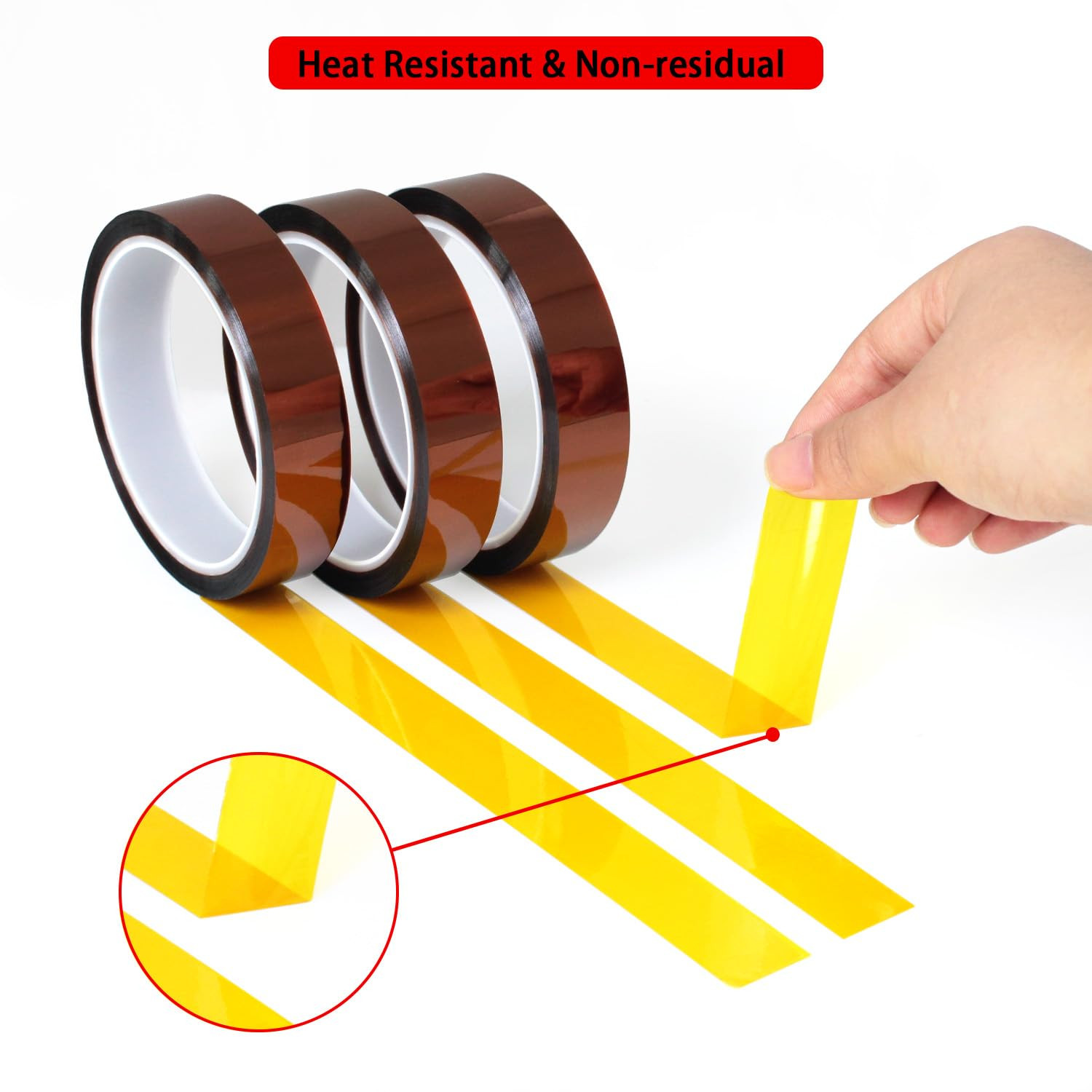 High Temperature Heat Resistant Polyimide Tape,No Residue for Masking,3D Printin