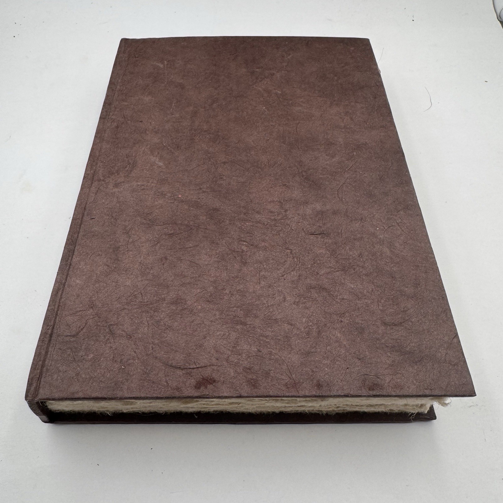 Cotton Rag Paper Hardcover Blank Journal 8.5×6 Deckled Edge Art Endpaper