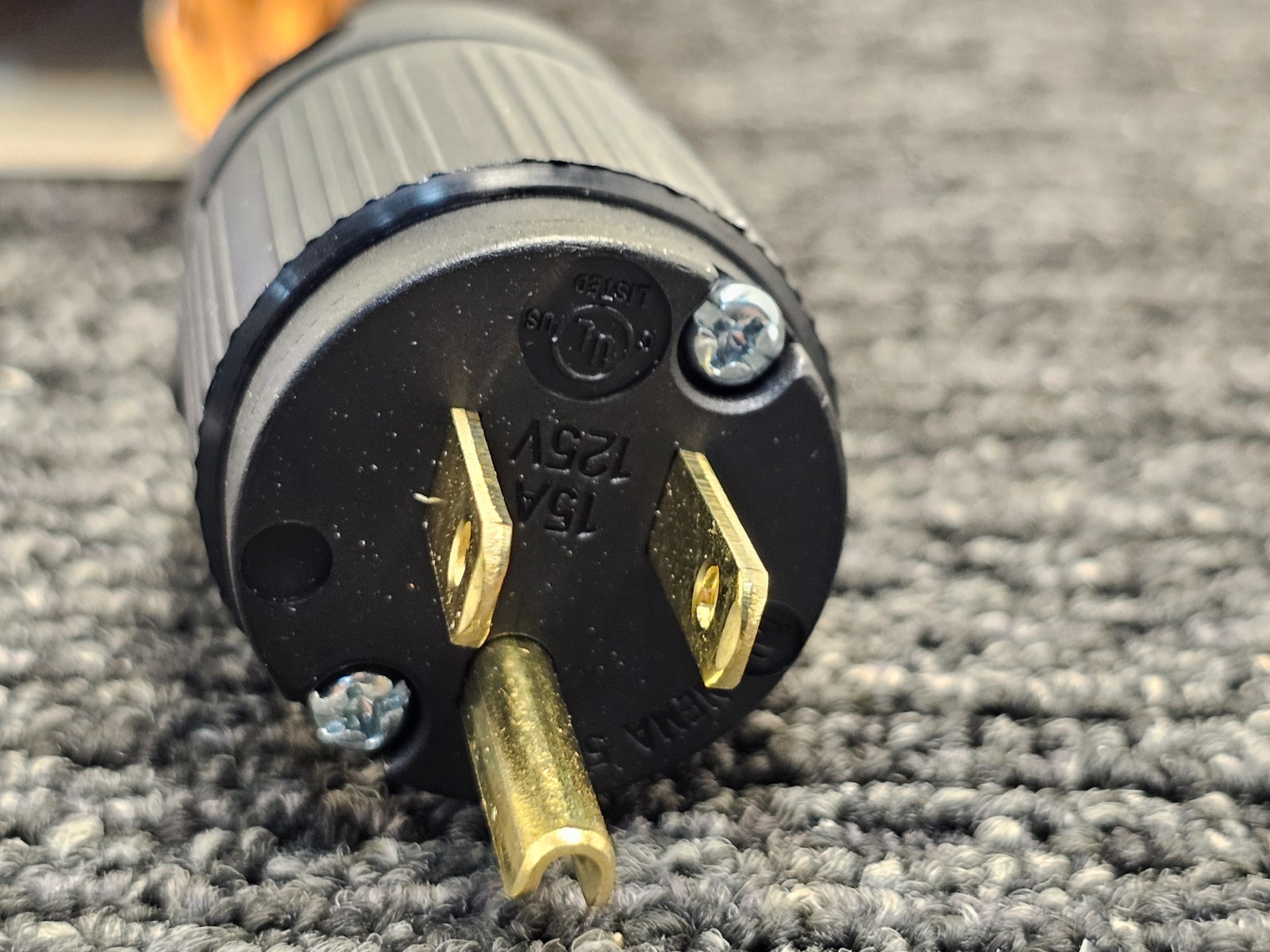 (QTY 4) Journeyman-Pro HJP-515PV 3 Wire 15A 125V Grounding Plug