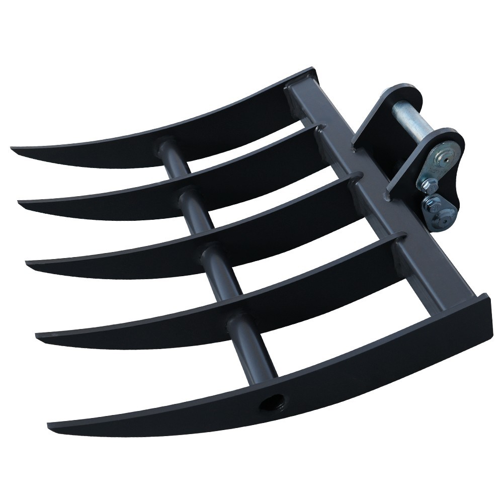 HUAYEE Mini Excavator 500mm Rake Attachment for 1-3 ton Digger with pinsx2