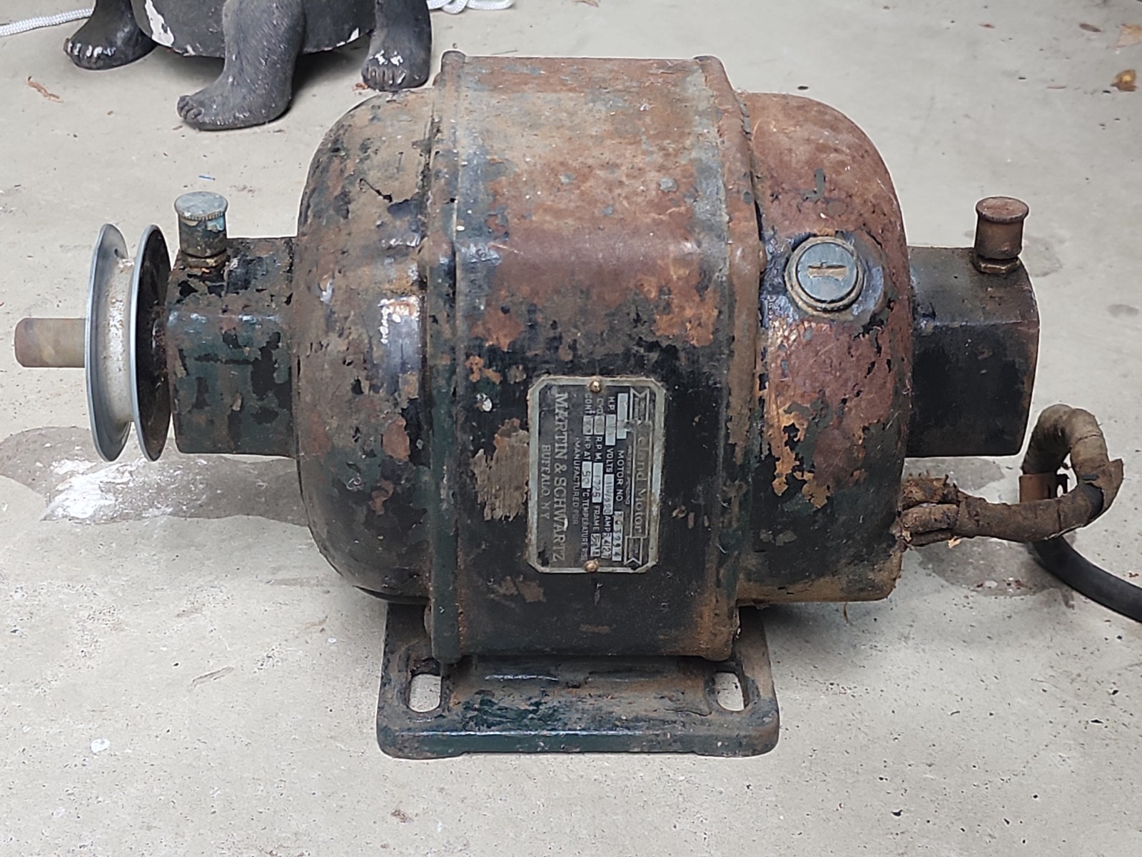 🔥 Vintage Leland Electric Motor 1Phase 1/3 HP 115V/230V 1725 RPM – Runs