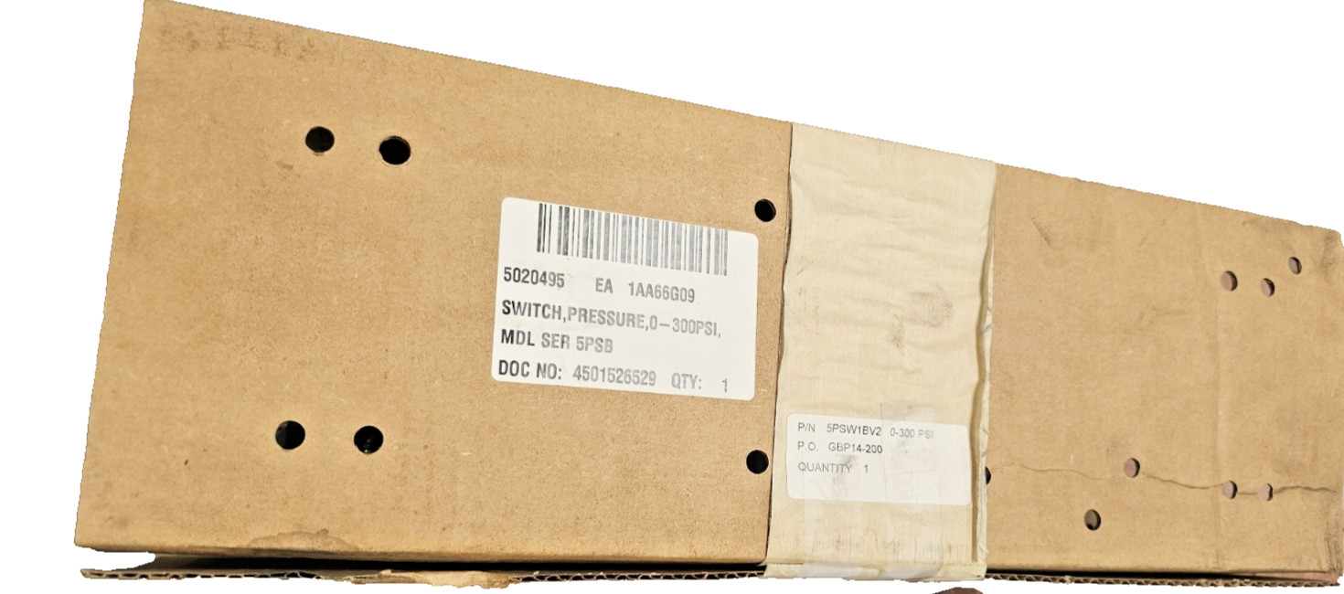 Solon 5PSW1BV2 Pressure Switch 0–300 PSI 15A 125/250/480VAC NEMA 4/12