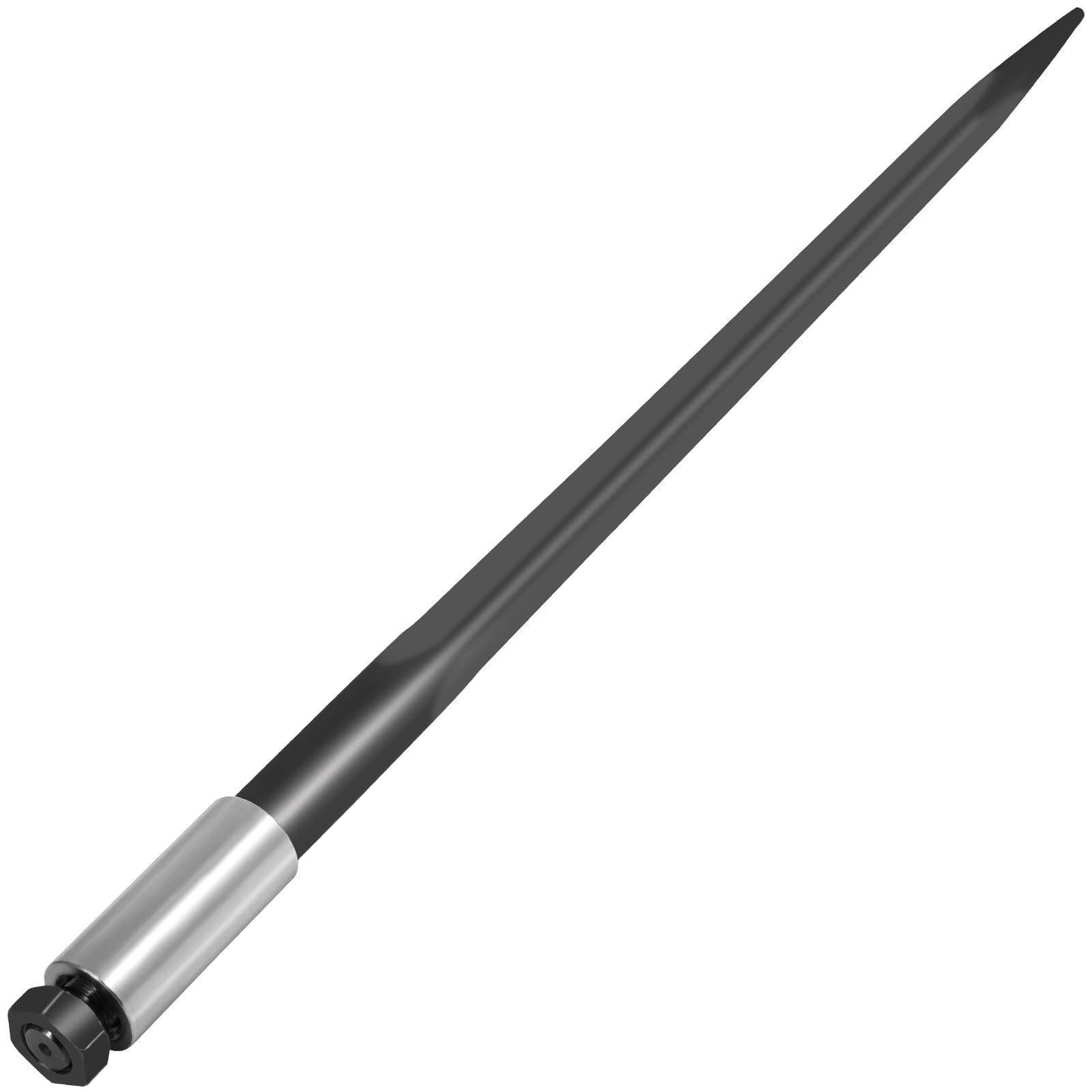 Black Spring Steel Hay Bale Spear 3600 Lbs Heavy Duty For Tractors And Equipment