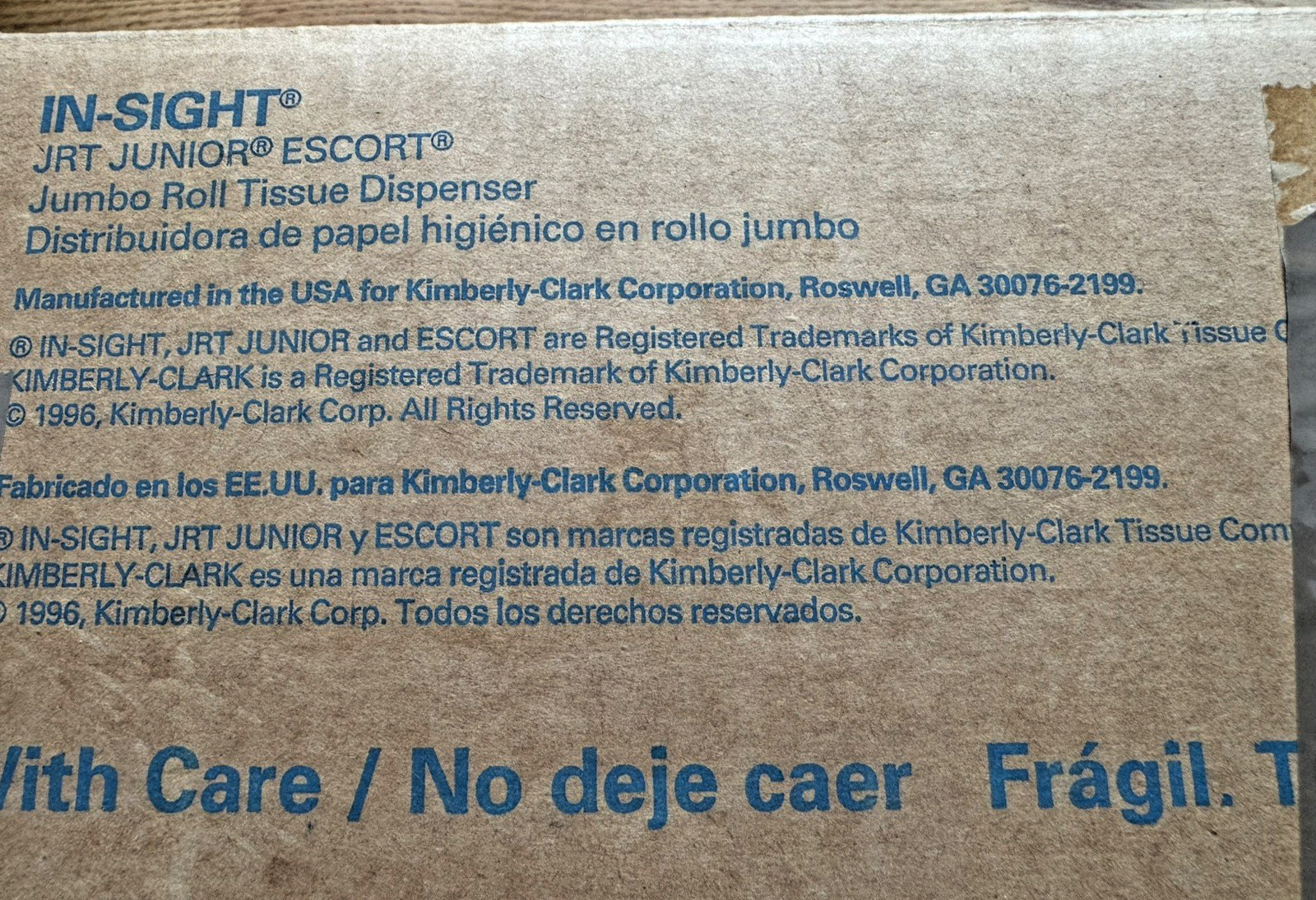 Tissue Dispenser Kimberly Clark In-Sight JRT Junior Escort Jumbo Roll #09566 New