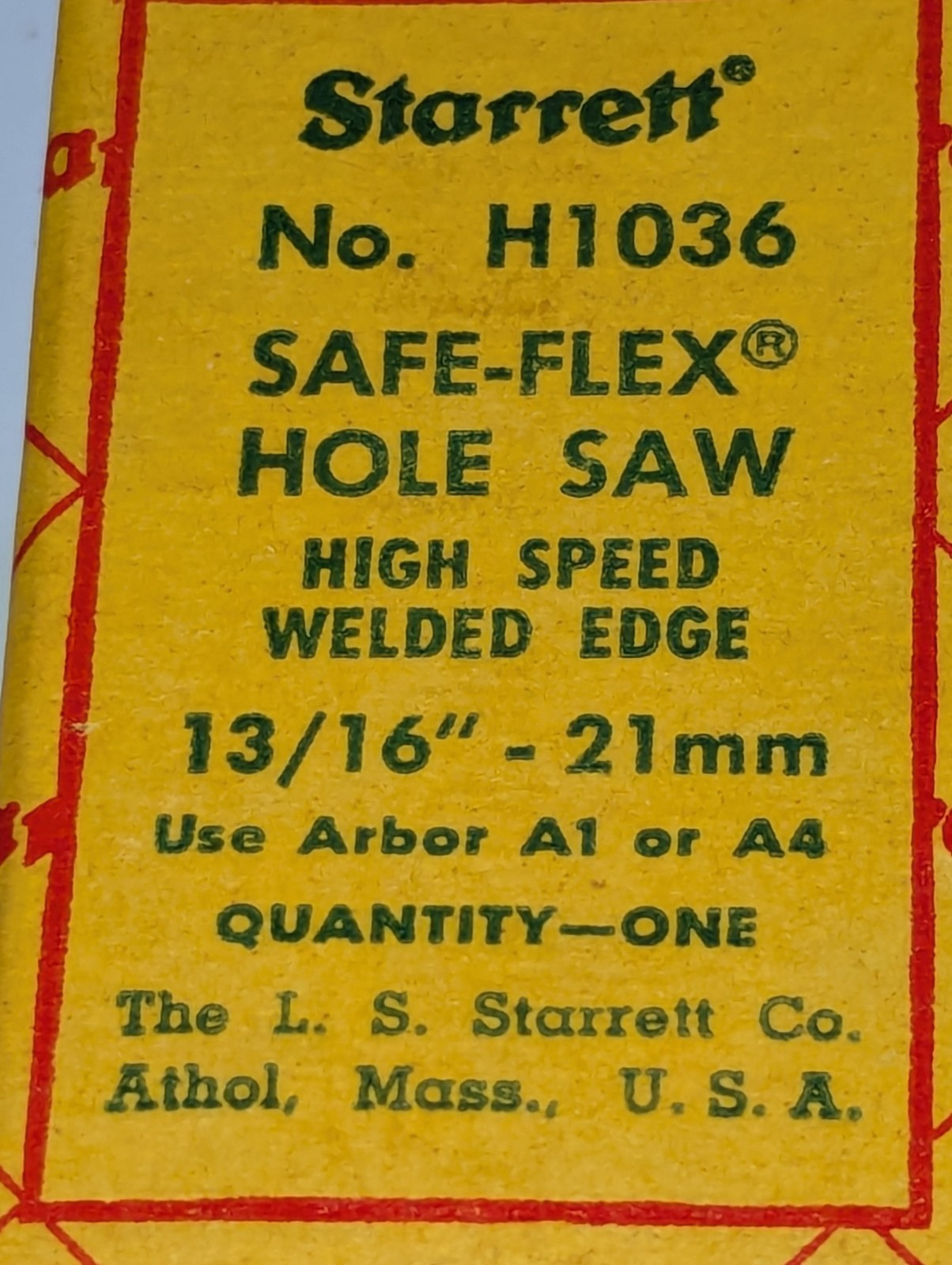 Starrett Hole Saw H1036 EDP55082 Variable Pitch 13/16″ (21mm)