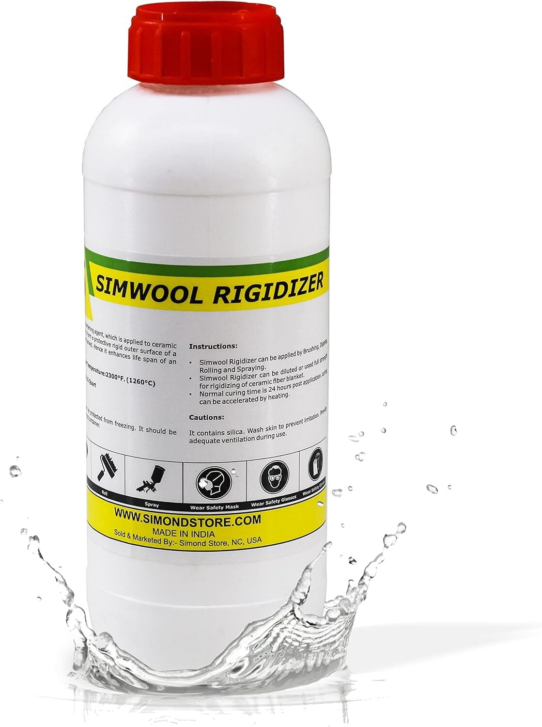Simwool Rigidizer – Coating for Ceramic Fiber Blanket – 1 Quart
