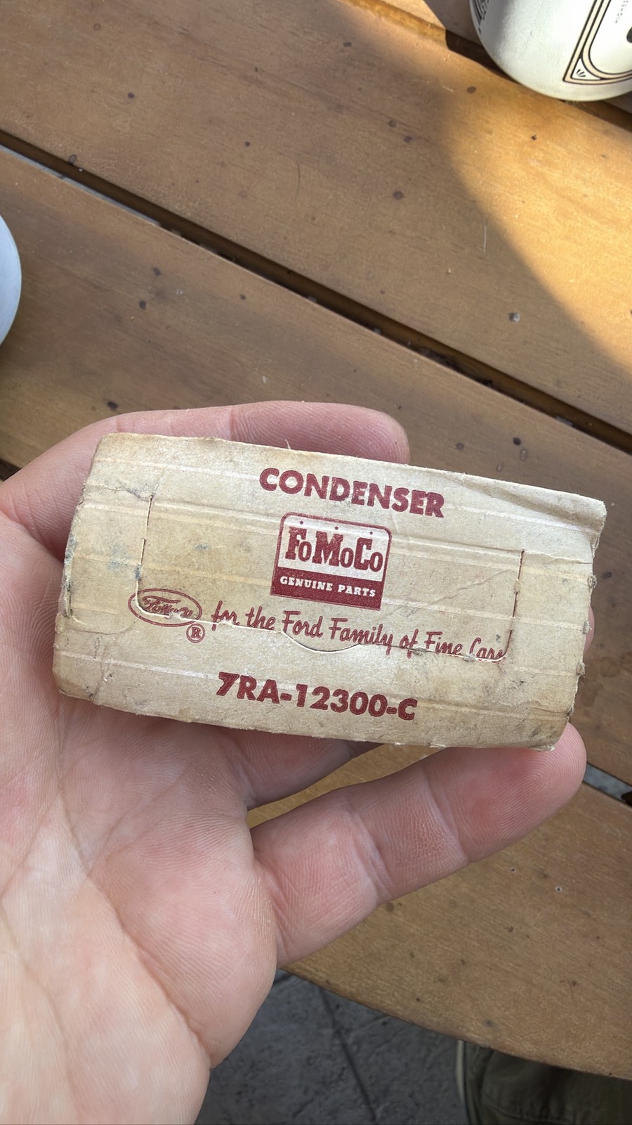 FoMoCo Ignition Condenser 7RA-12300-C for Ford vintage nos