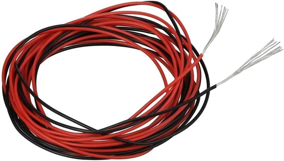 High Quality 30 Gauge Flexible Silicone Wire – Red and Black, Perfect for Models