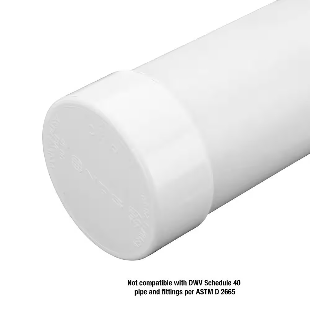 PVC S&D Cap 4 In.
