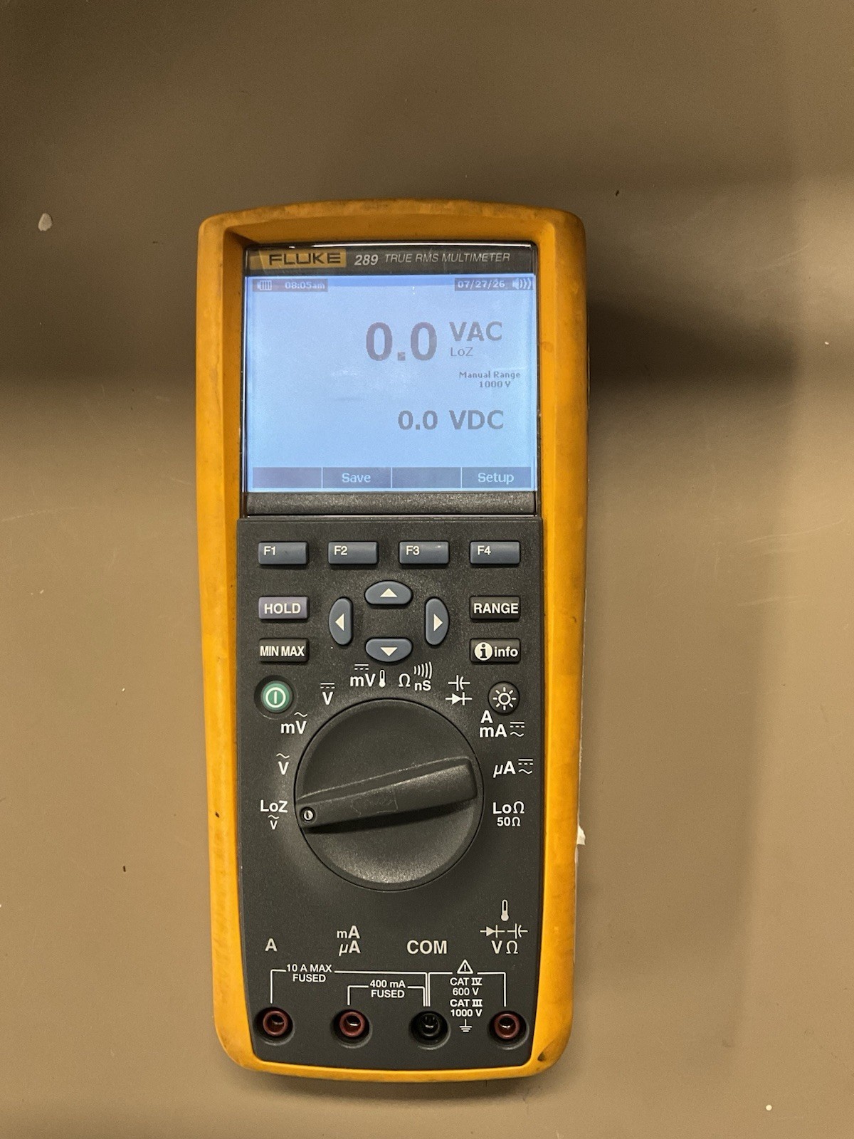 FLUKE 289 TRUE RMS MULTIMETER NO LEADS POWERS ON