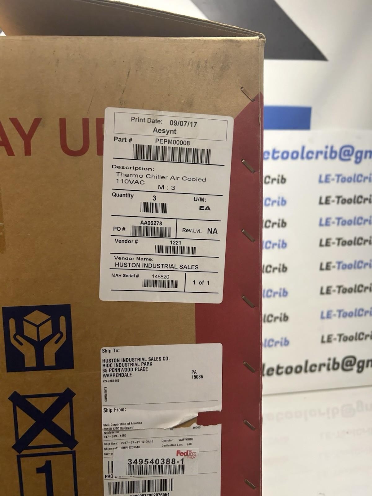 SMC Thermo Chiller HRS018-A-10 L-422S