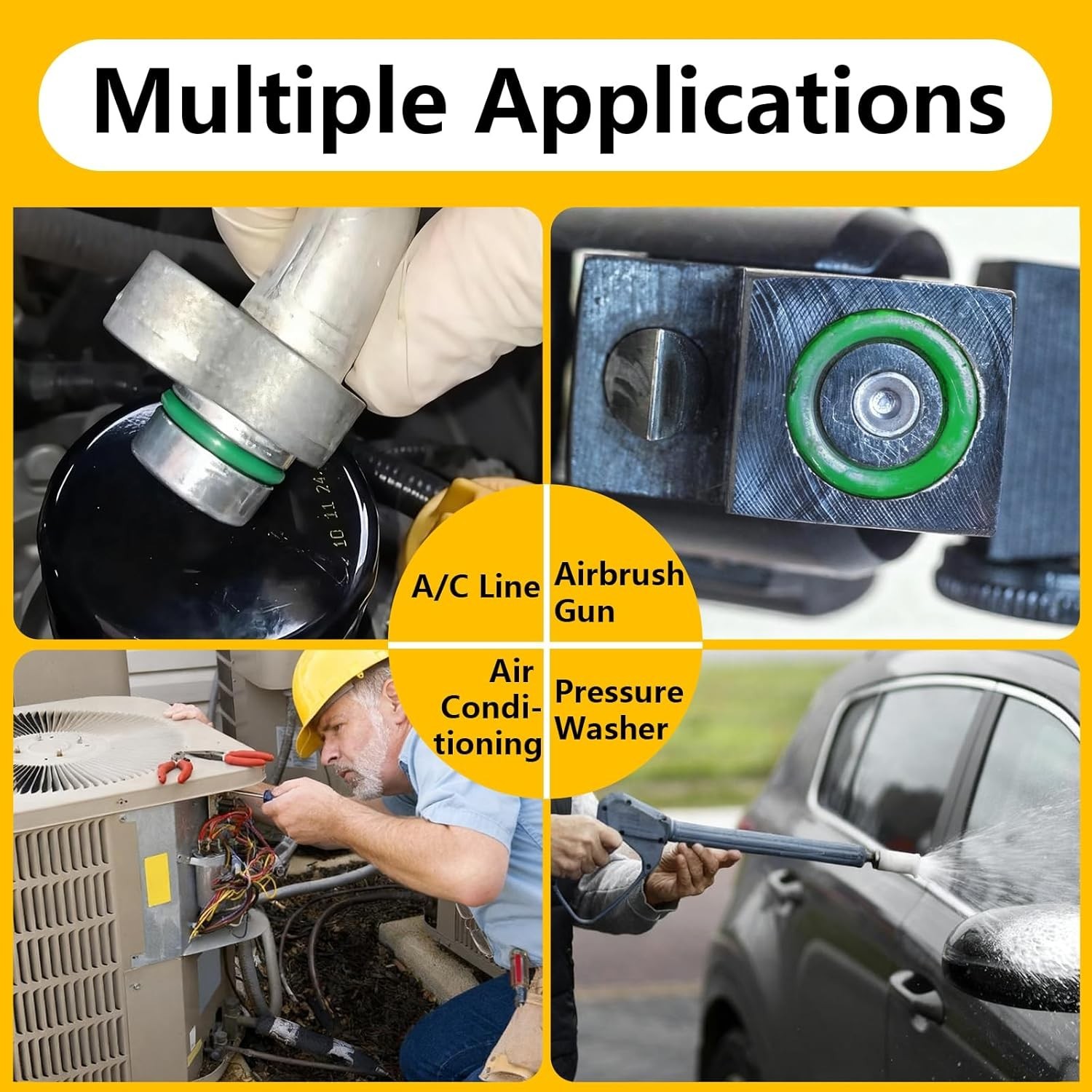 485 PCS Metric AC O Ring Kit – Automotive A/C System Seal Kit Compatible with…