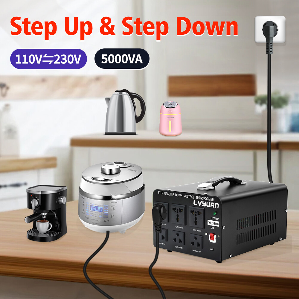 5000W Voltage Transformer Converter Step Up & Down 110V to 220V & 220V to 110V