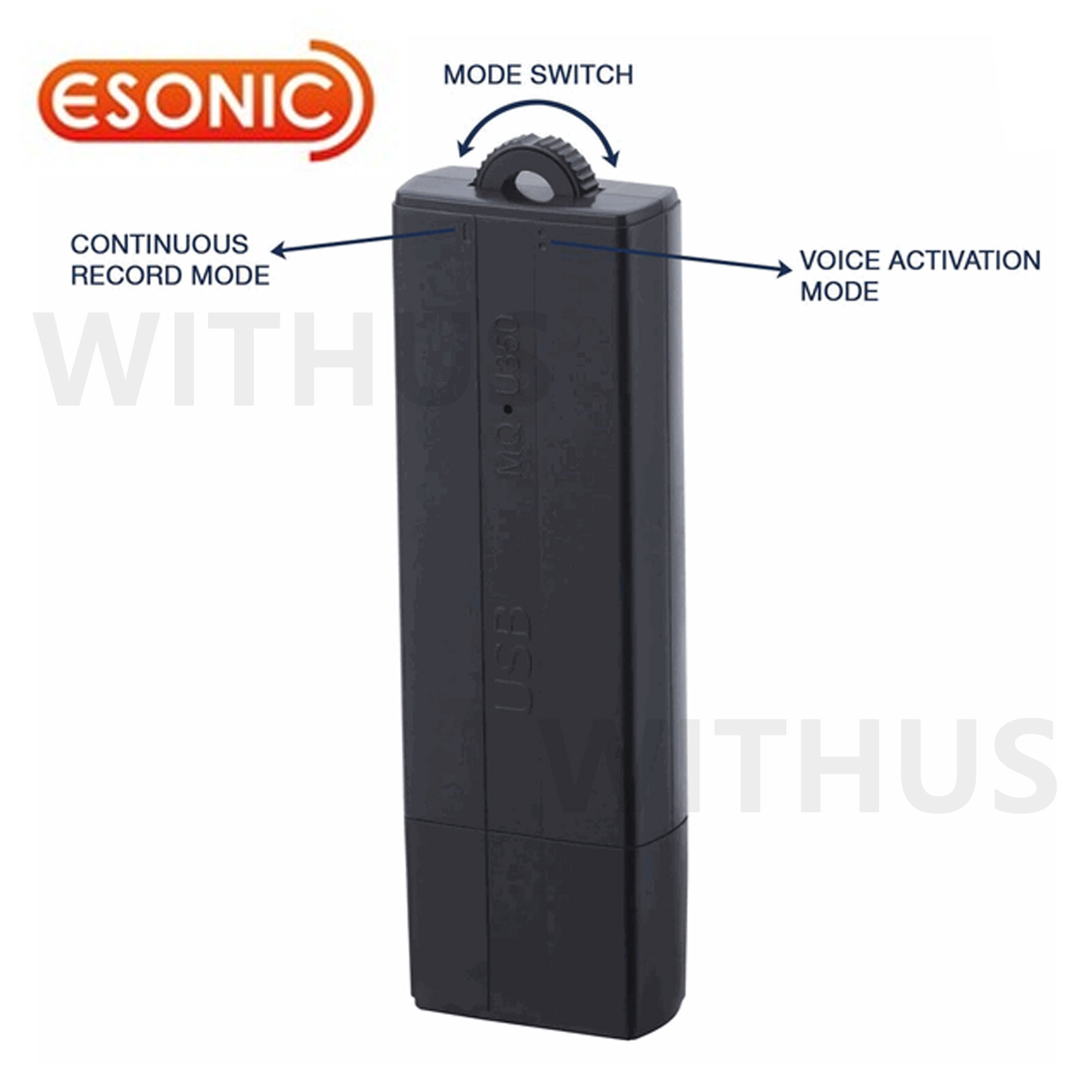 MQ-U350 USB Recording Device 8GB/16GB 25 Day Battery 14g