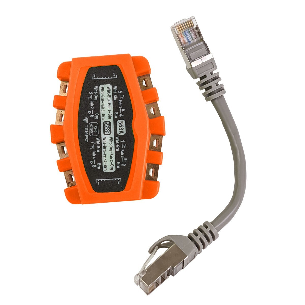 Tempo Communications ADAPTER; MODULAR BANJO 6 WIRE IN-LINE RJ11 / RJ12 W/ SNAGLE