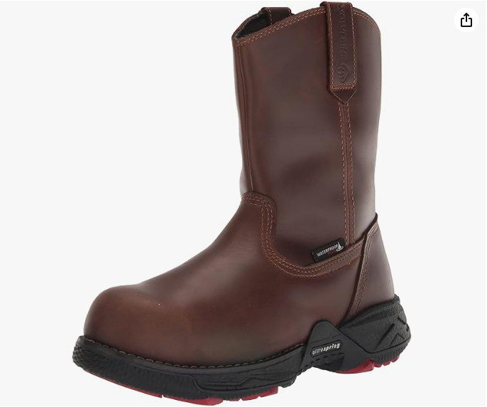 Wolverine Men’s Hellcat UltraSpring CarbonMax Wellington WP CT EH Brown Size 10