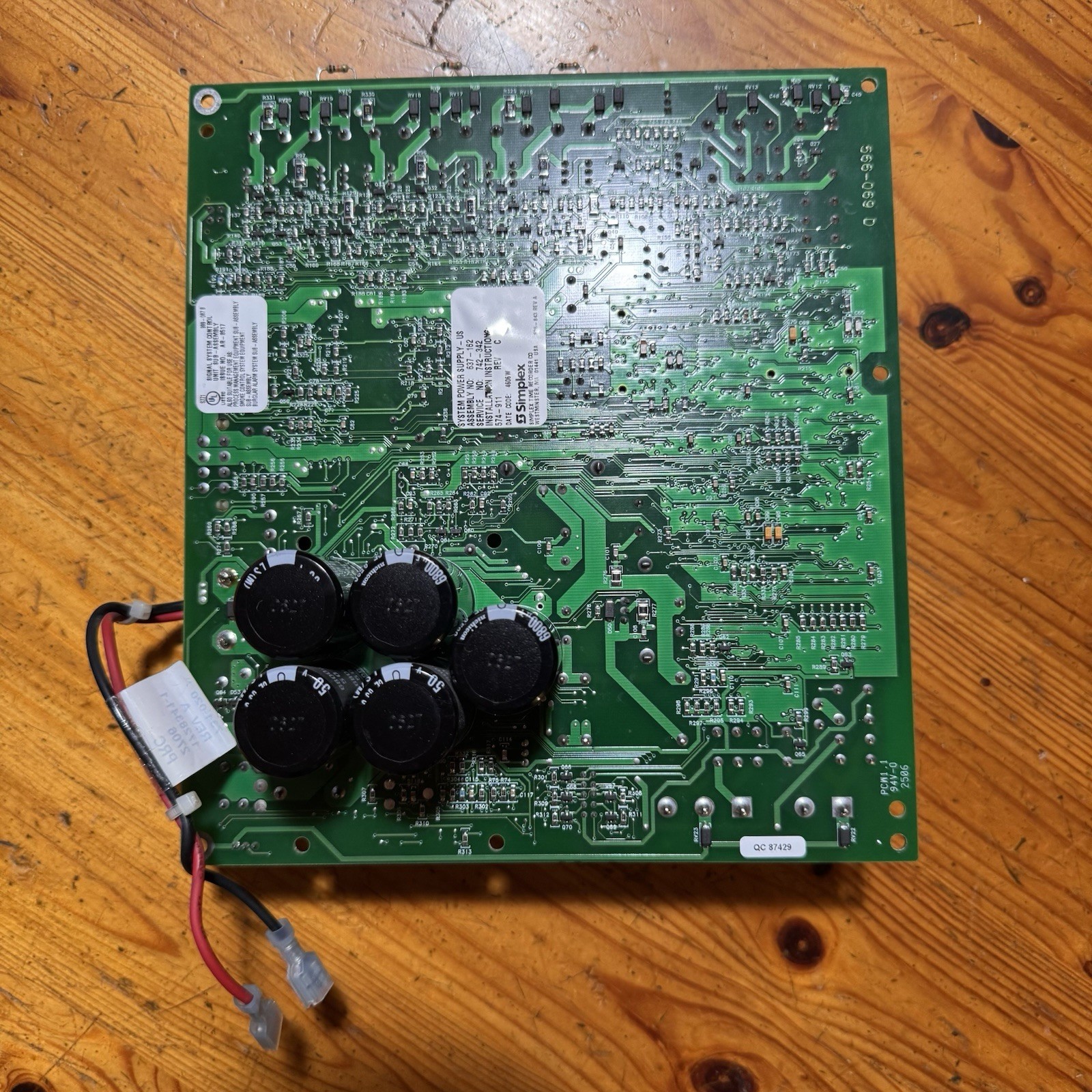 Simplex 566-071 4100-5111 4100U/ES System Power Supply SPS Board TESTED UPGRADED
