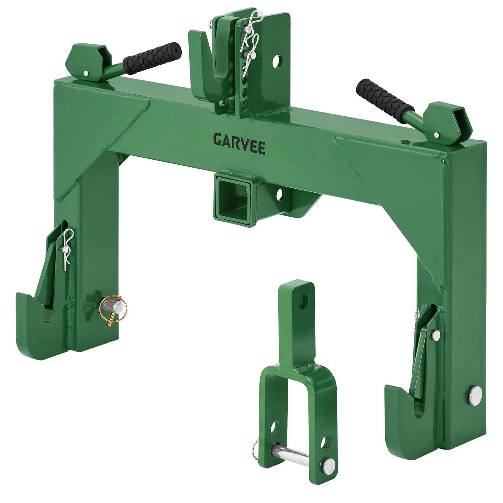 3Point Quick Hitch w/Versatile Adapter 2″ Receiver for Category 1 Tractor 3000lb