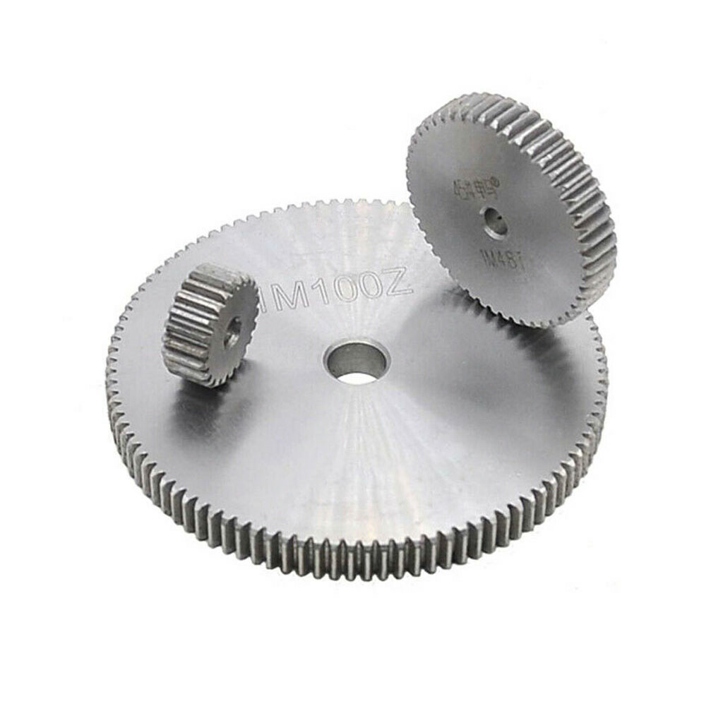 1Mod Steel Spur Gears Pinion Gear 10mm Thick 12-150 Teeth 14-150mm OD For 3D CNC