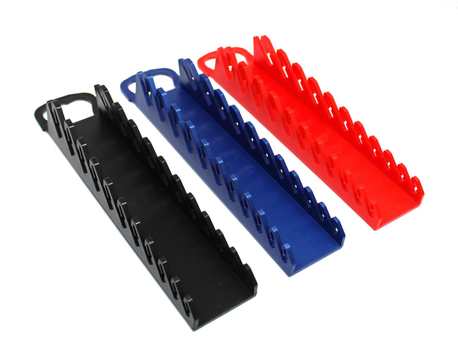 Plastic Portable 11-Tool Wrench Gripper Organizer Tray Holder