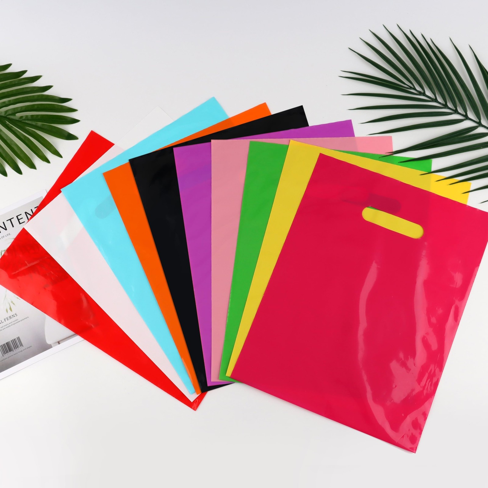 POPGIFTU 100-Pack 1 Count (Pack of 100), 10 Vibrant Colors – 9×12 Inch