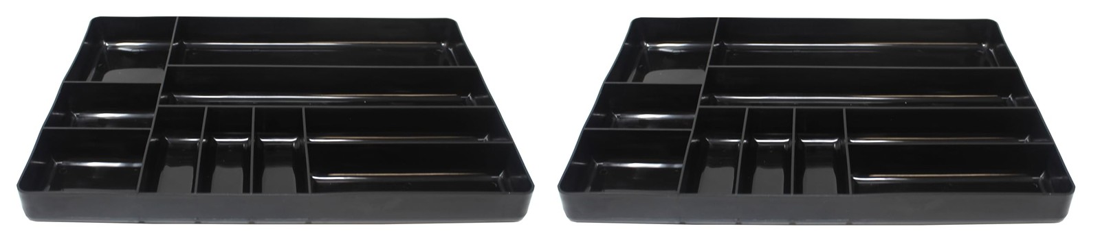 JSP Manufacturing Black Stackable Lightweight 10 Compartment Organizer Tray…