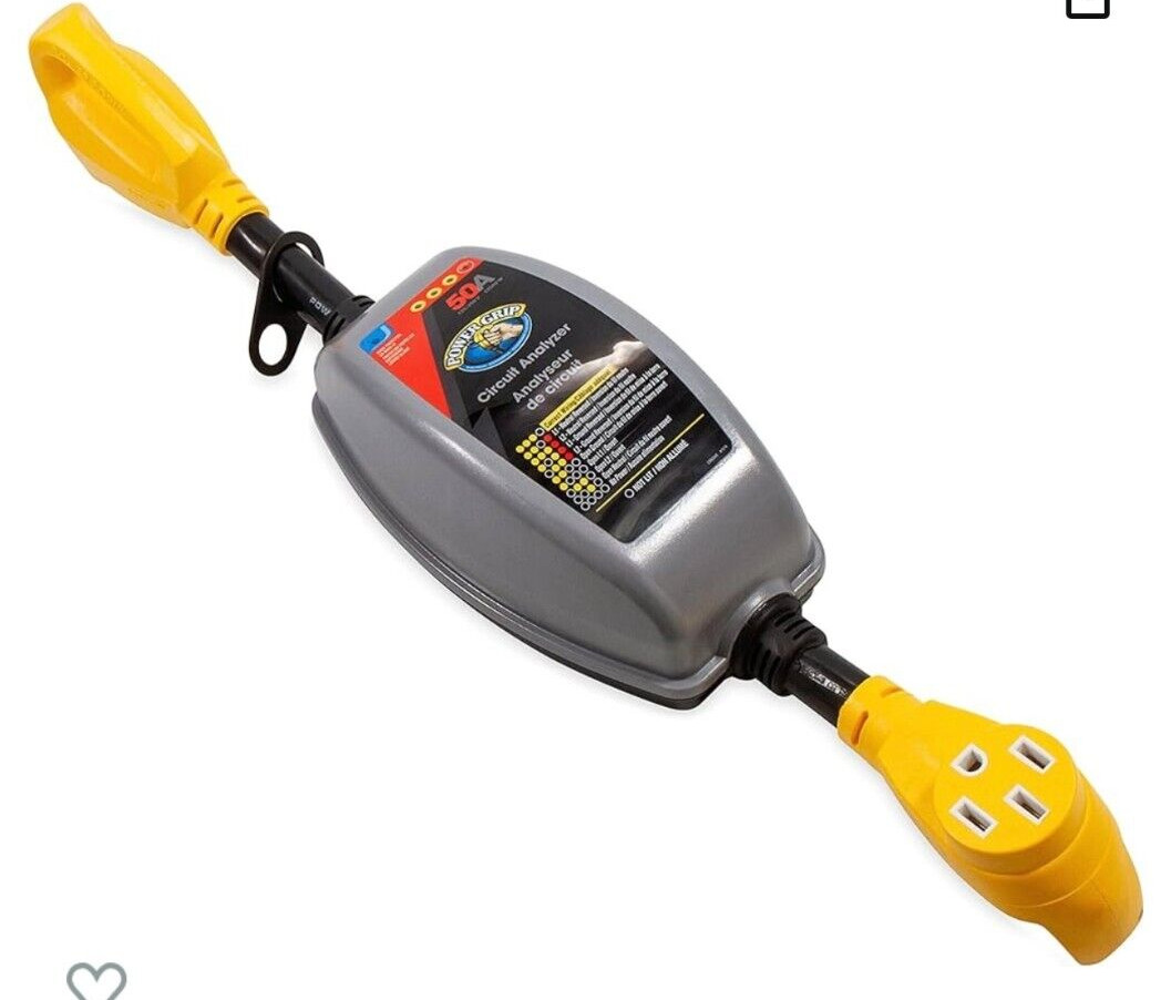 Camco Power Grip – Circuit Analyzer – 50Amp 24″ Dogbone 125V / 250V | 55313