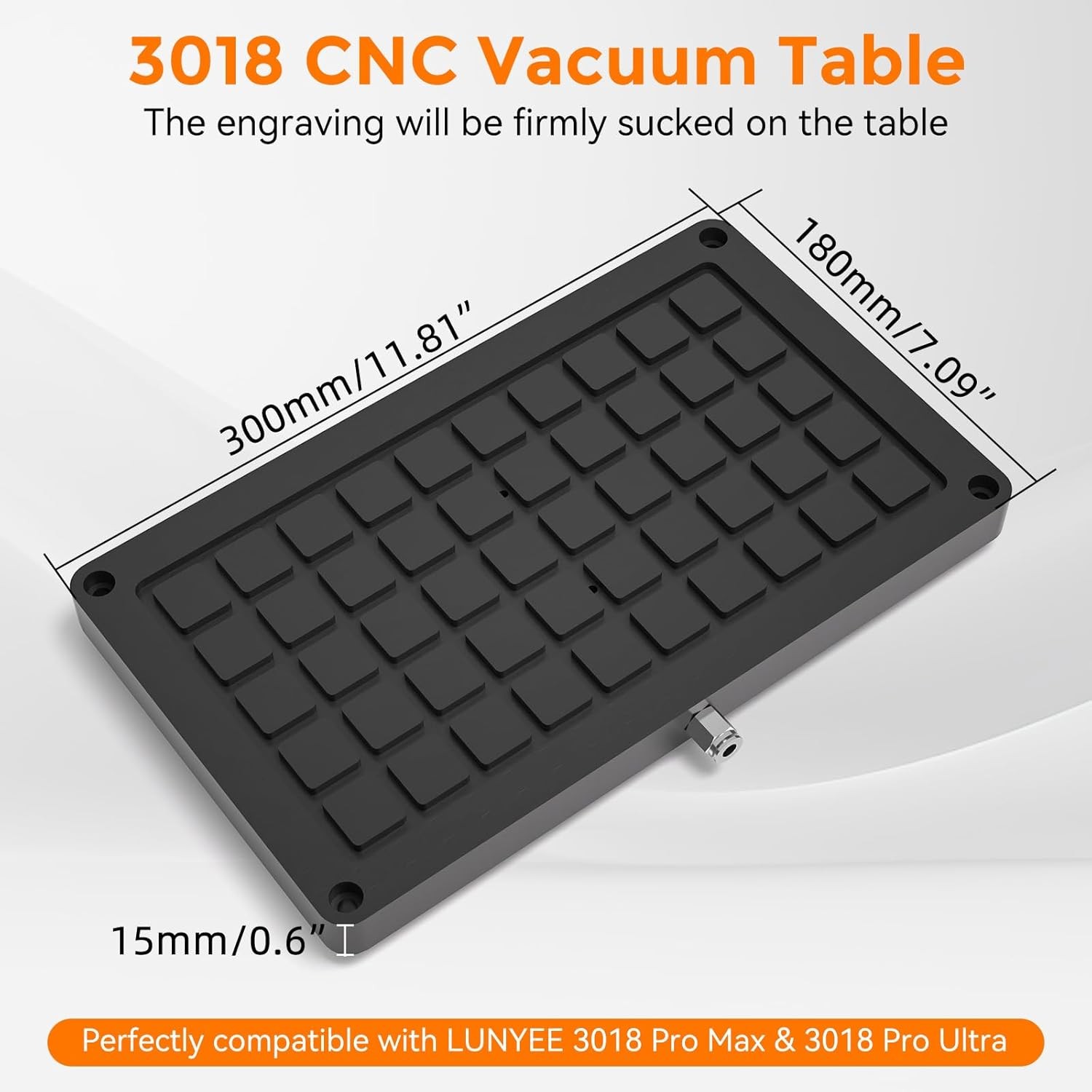 3018 Bakelite Vacuum Table for CNC Series CNC Machining – single sided