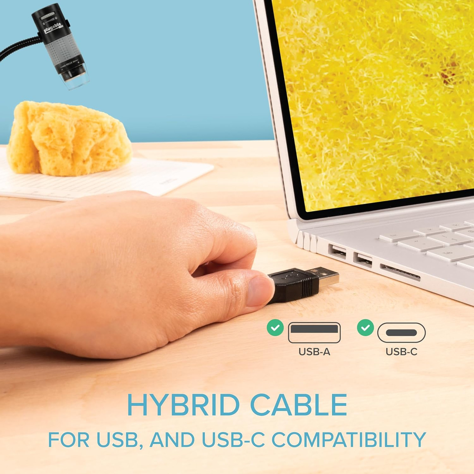 USB Digital Microscope 250x 2MP Camera with Flexible Arm Stand for Windows Mac