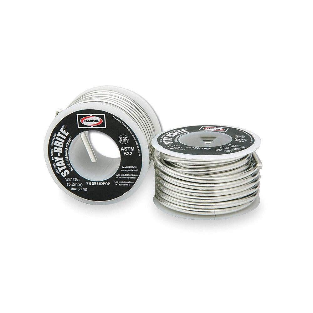 Harris 1/8″ 8 oz. Stay-Brite Silver Solder Lead Free SB61/2POP
