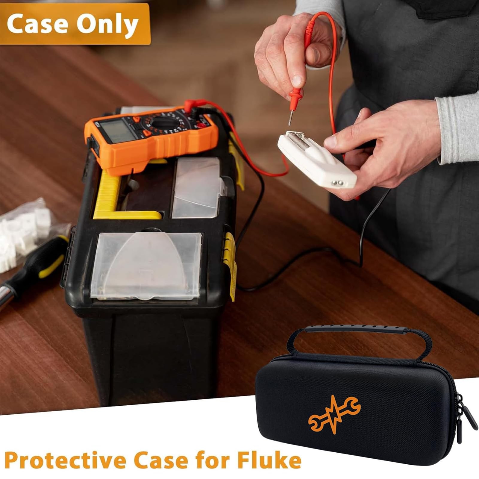 Hard Tool Carrying Case for Fluke 323/324/325/303/305 Clamp Multimeter FC Tru…