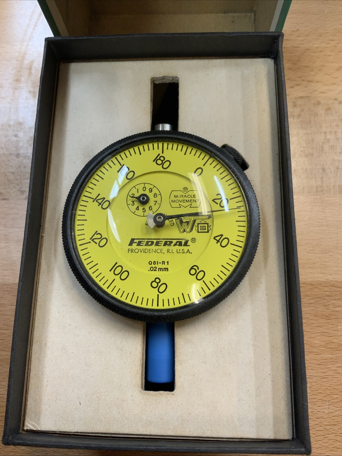 MAHR FEDERAL P8I-R1 DIAL INDICATOR BORE GAGE .02MM GRADUATION FULL JEWELED