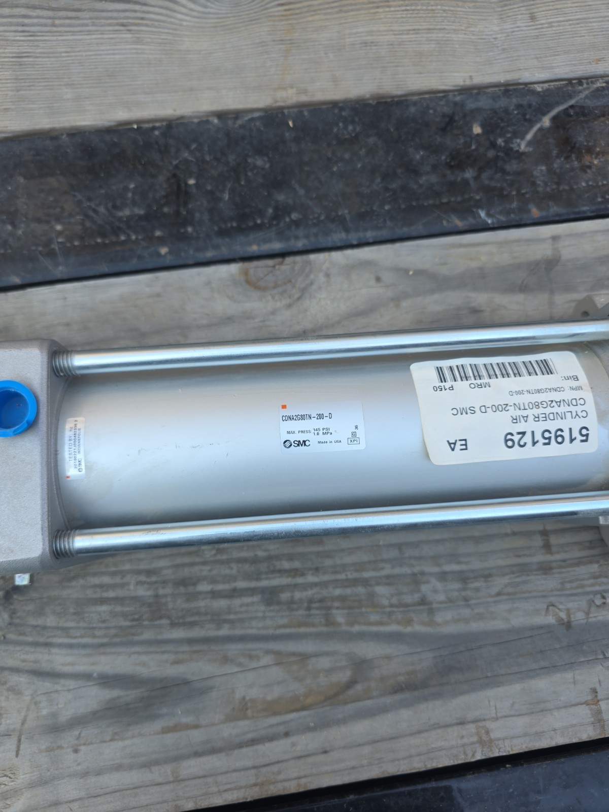 SMC CDNA2G80TN-200-D Power Lock Cylinder , Double Acting, Single Rod Cylinder
