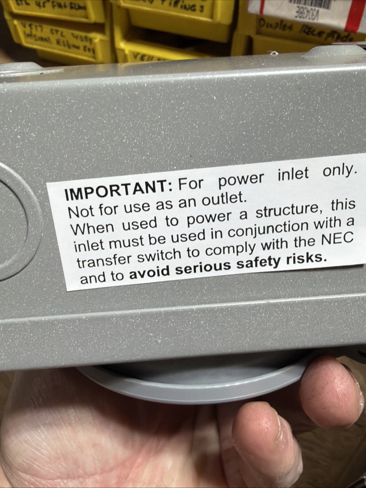 Reliance Controls PB30 30-Amp Power Inlet Box for Portable Generators – Open Box