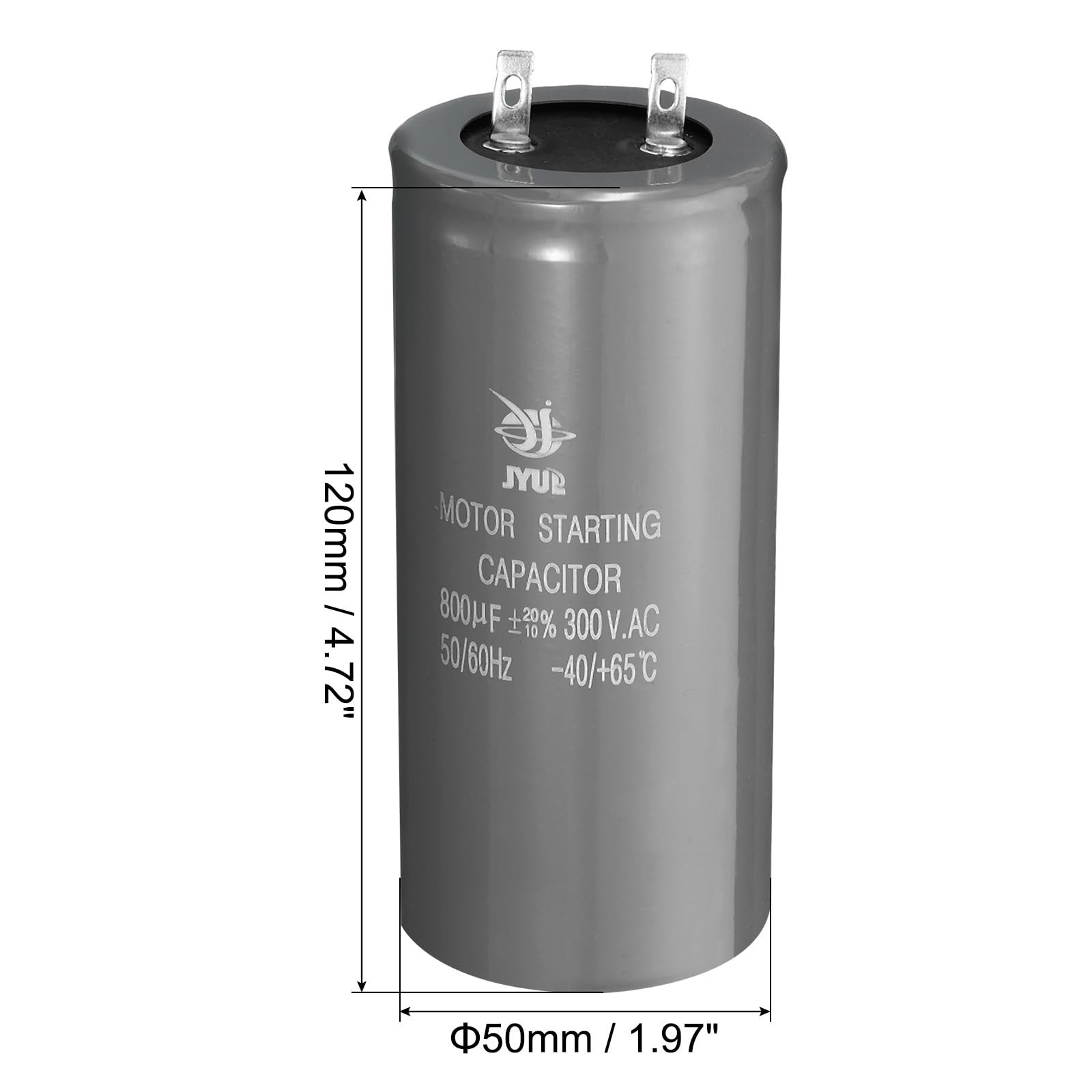 PATIKIL Motor Start Capacitor, 800uf 300V 50/60Hz CD60 Running Capacitor…