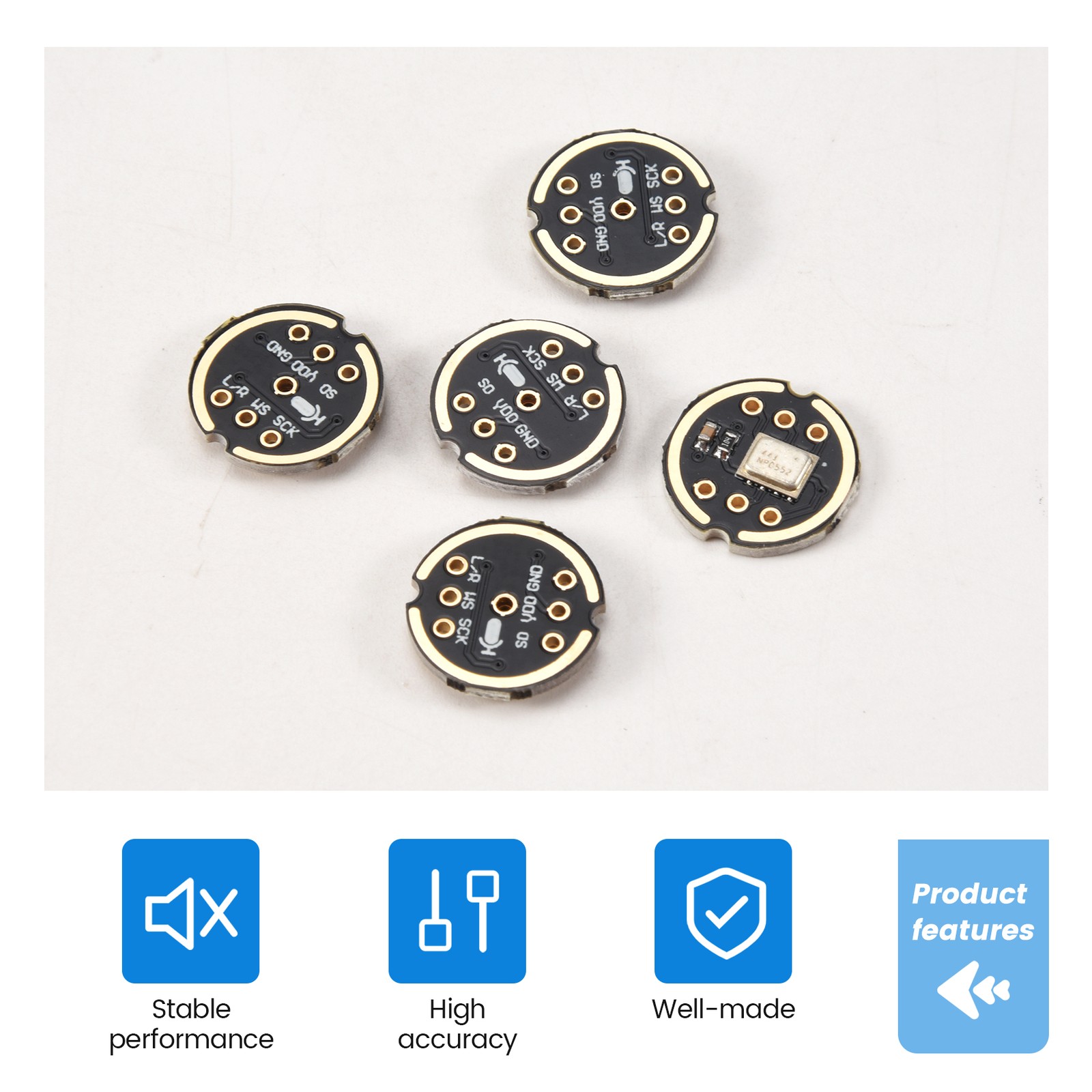 5pcs Inmp441 Omni-Directional Microphone Module Mems High Precision I2S Cut2233