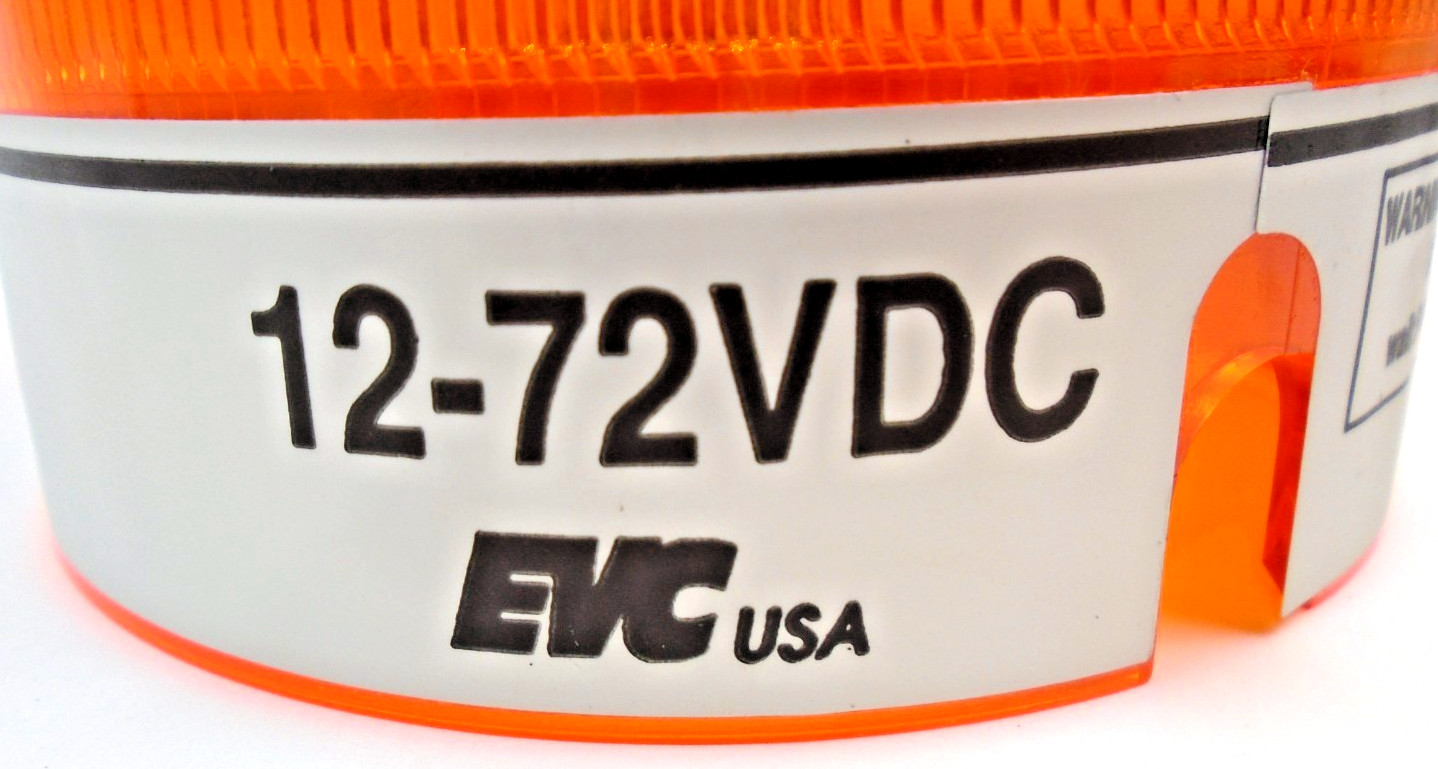 Star 35-911LA Model 911 StarBright Amber Strobe Light 12-72VDC Warning Beacon