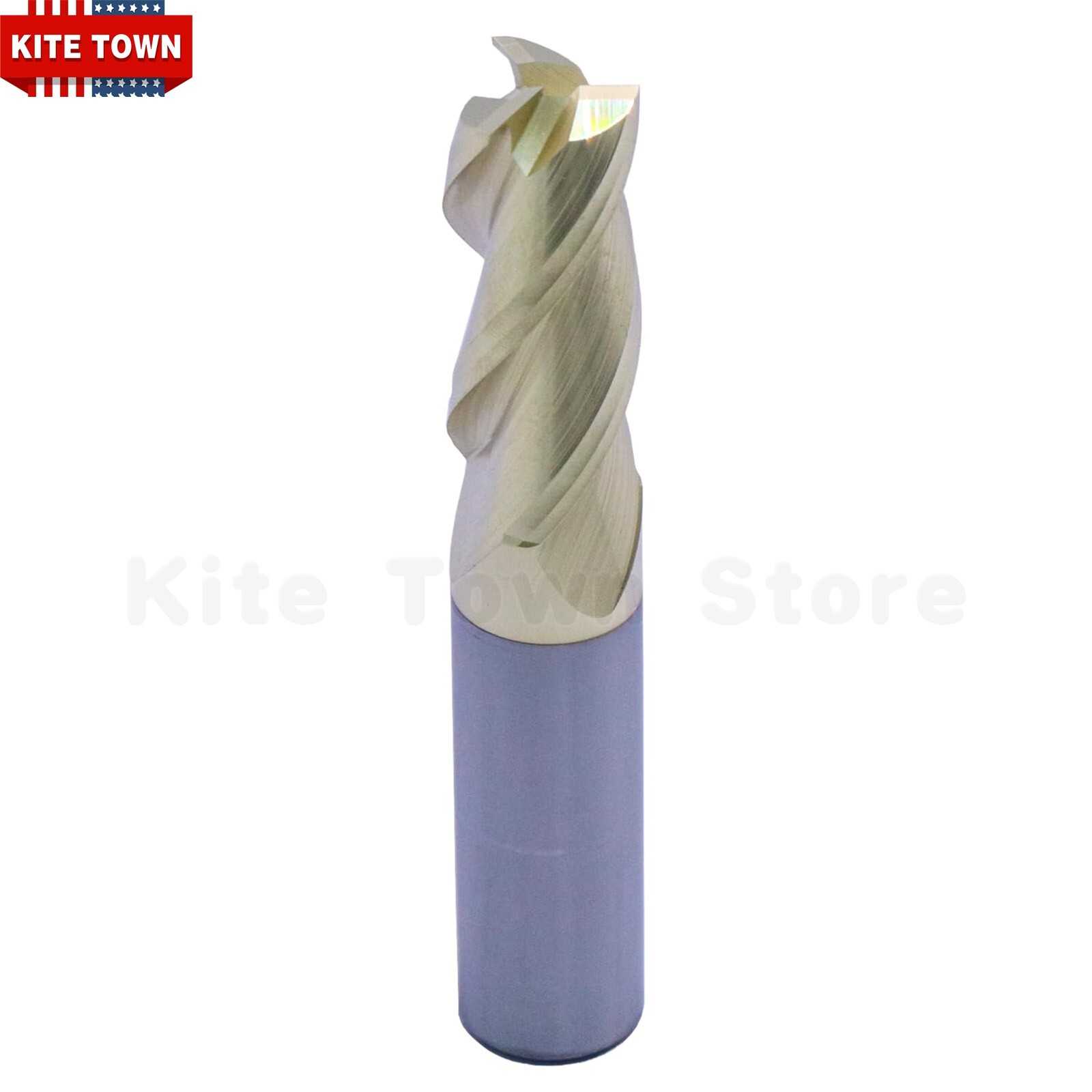 1/2″ 3 Flute 37° Helix Carbide End Mill For Aluminum – Square End – ZRN Coated