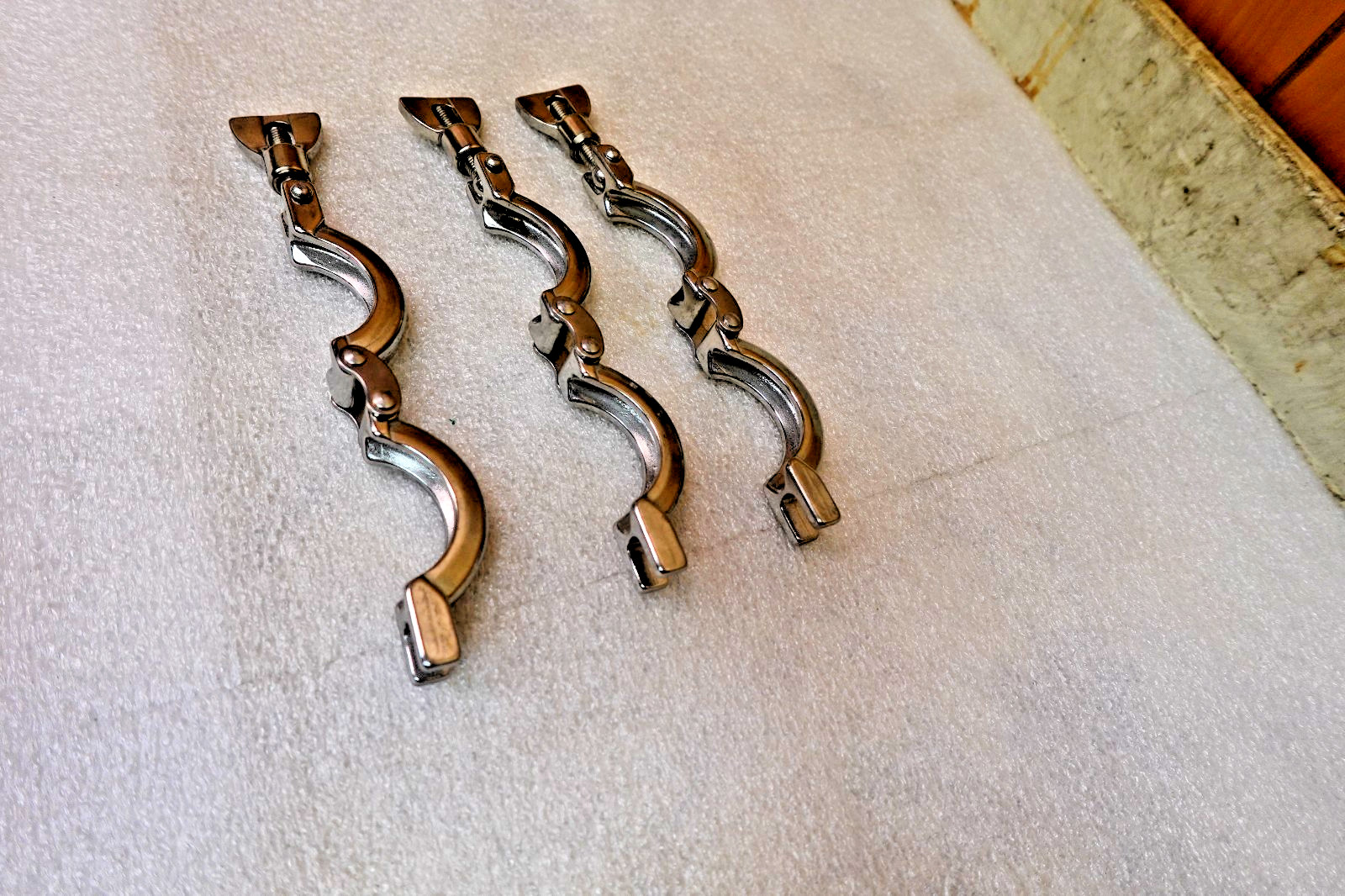 (3) No Name 1.5″ 1-1/2″ Stainless S/S Sanitary Tri-Clover Tri-Clamp Lot of 3