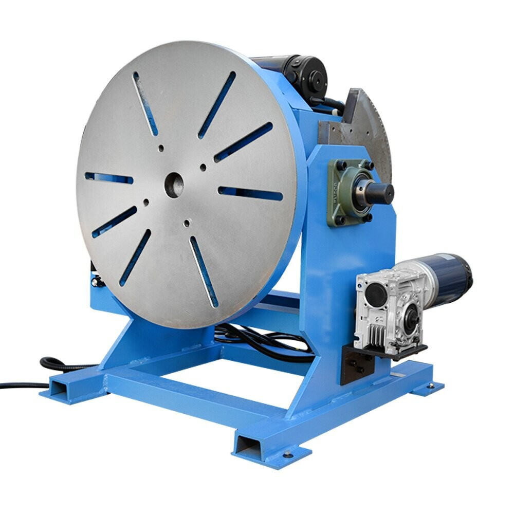 550-1100LBS Welding Positioner Turn Rotary Table Tilt 0-45-90 Degree 110V