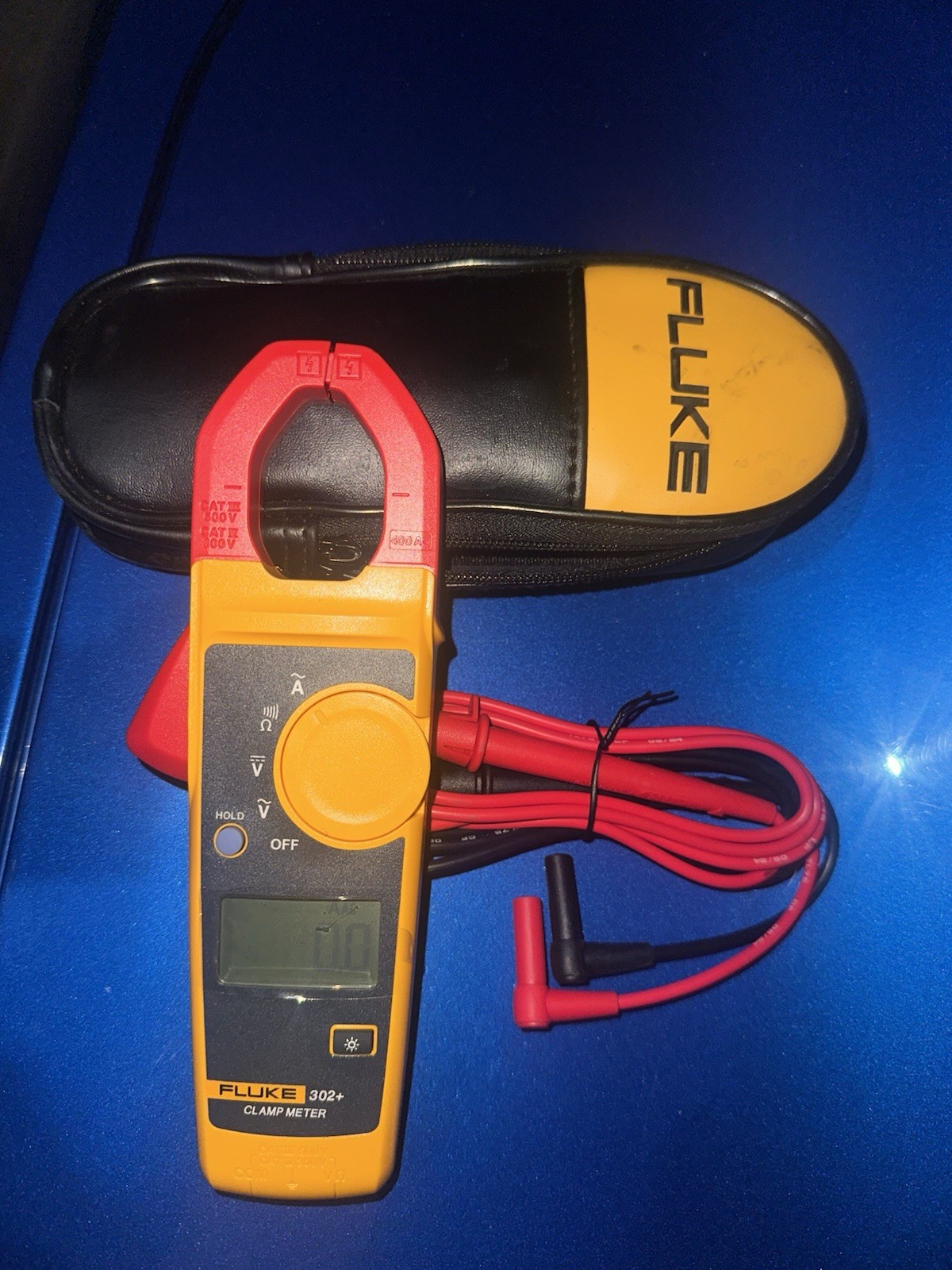 Fluke 302+ AC400A Clamp Meter Tester AC/DC Volt Amp Multimeter /-50