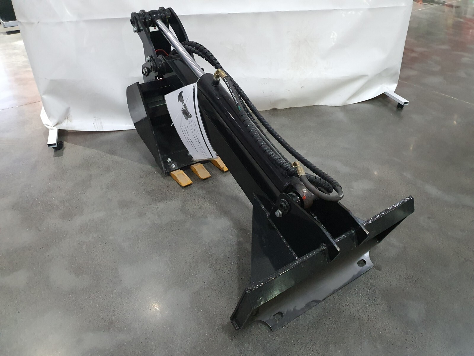 Agrotk Skid Steer Backhoe Bucket Attachment 12in Single Arm Digger Bucket 0.03m³