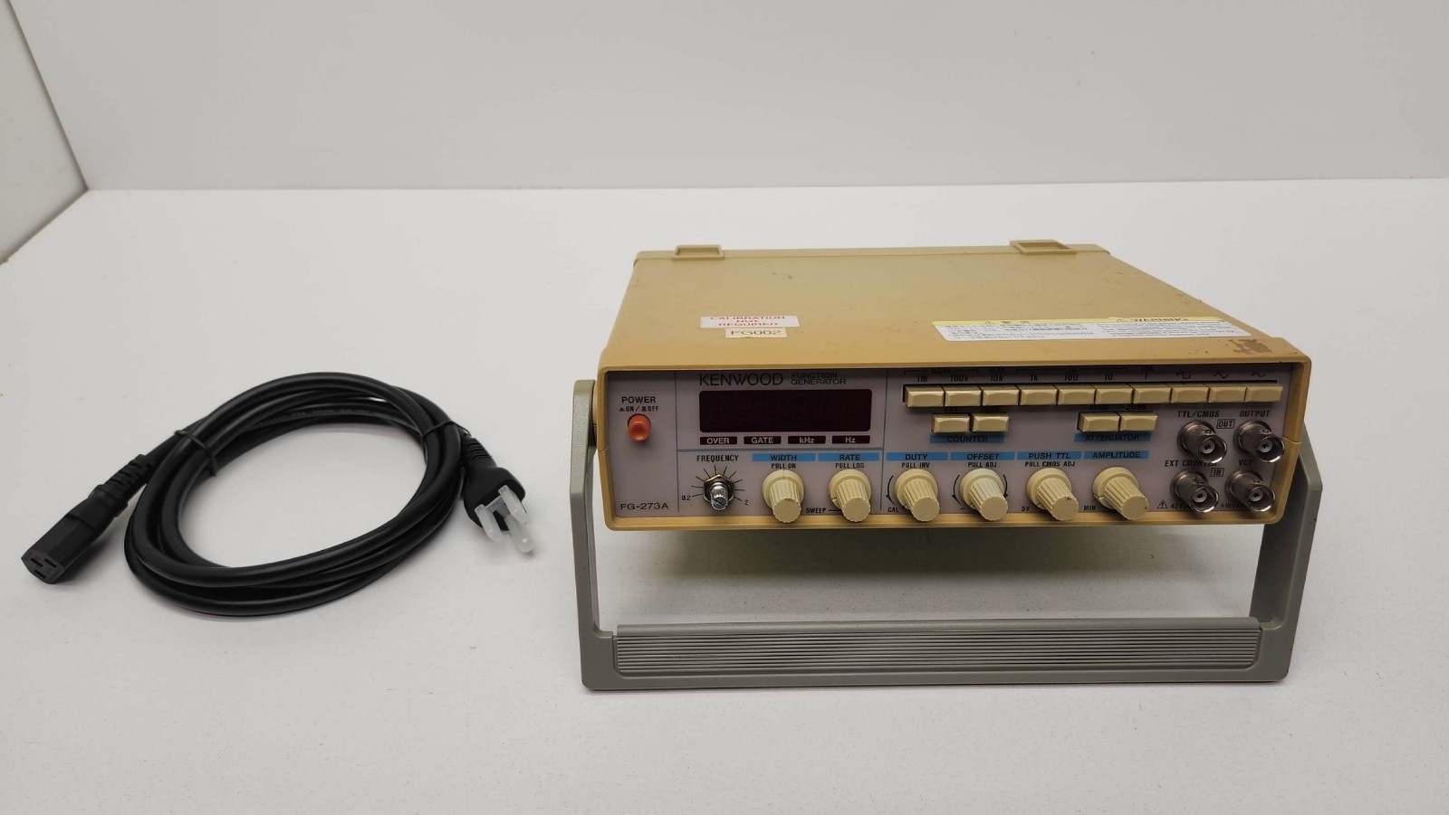 Kenwood FG-273A Function Signal Generator 0.02 Hz to 2 MHz Sine Square | Tested